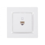 Компьютерная розетка белая 9027 JAZZ LUXEL