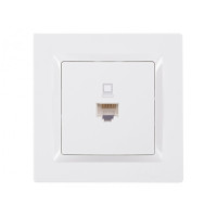 Компьютерная розетка белая 9027 JAZZ LUXEL