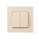 Выключатель крем 2-кл 9303 JAZZ LUXEL