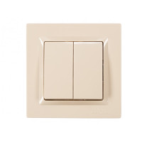 Выключатель крем 2-кл 9303 JAZZ LUXEL