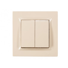 Выключатель крем 2-кл 9303 JAZZ LUXEL