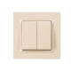 Выключатель крем 2-кл 9303 JAZZ LUXEL