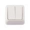 Выключатель 2-кл накладной белый 2003 OPERA LUXEL