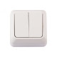 Выключатель 2-кл накладной белый 2003 OPERA LUXEL