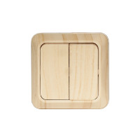 Выключатель 2-кл накладной сосна 2803 OPERA LUXEL