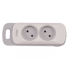 Колодка LUXEL 2 розетки без заземления Nota 4101