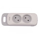 Колодка LUXEL 2 розетки без заземлення Nota 4101