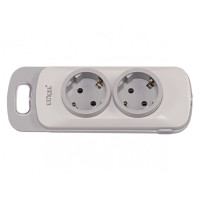 Колодка LUXEL 2 розетки с заземлением Nota 4111