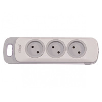 Колодка LUXEL 3 розетки без заземления Nota 4121