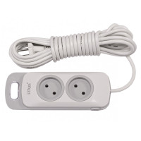 Сетевой удлинитель LUXEL 2 входа 3м без заземления Nota 4103