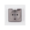 Розетка 1-на с/з с крышкой белая 9011 JAZZ LUXEL