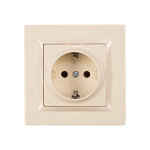 Розетка 1-я с/з крем 9304 JAZZ LUXEL