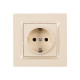 Розетка 1-я с/з крем 9304 JAZZ LUXEL