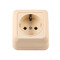 Розетка 1-я с/з накладная крем 2304 OPERA LUXEL