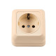 Розетка 1-я с/з накладная крем 2304 OPERA LUXEL