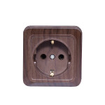 Розетка 1-я с/з накладная вишня 2904 OPERA LUXEL