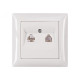 Розетка 2-х телефонная белый 3014 PRIMERA LUXEL