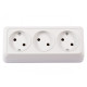 Розетка 3-х накладная белый 2013 OPERA LUXEL