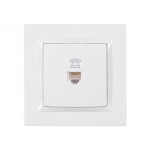 Розетка TF 1-на белый 9010 JAZZ LUXEL