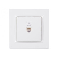 Розетка TF 1-на белый 9010 JAZZ LUXEL