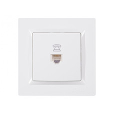 Розетка TF 1-на белый 9010 JAZZ LUXEL