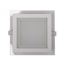 Панель LED квадрат (стекло) 12w 900Lm 4000K 160х160х30mm IP20 (DLSG-12N) LUXEL