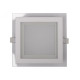 Панель LED квадрат (скло) 18w 1400Lm 4000K 200х200х30mm IP20 (DLSG-18N) LUXEL