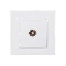 Розетка TV 1-на белый 9009 JAZZ LUXEL