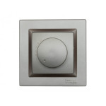 Светорегулятор графит+кремовый механизм 9712 + 9312 JAZZ LUXEL