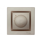 Светорегулятор терракот+кремовый механизм 9212 + 9312 JAZZ LUXEL