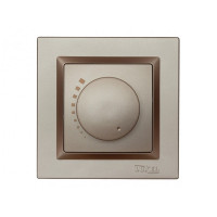 Светорегулятор терракот+кремовый механизм 9212 + 9312 JAZZ LUXEL