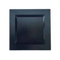 Выключатель 1-кл черный+белый механизм 9102+9002 JAZZ LUXEL