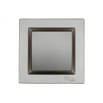 Выключатель 1-кл графит+белый механизм 9702Н+9002 JAZZ LUXEL