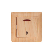 Выключатель 1-кл проходной з/п 3816 PRIMERA сосна LUXEL