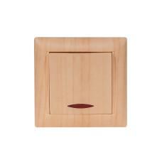 Выключатель 1-кл з/п 3805 PRIMERA сосна LUXEL