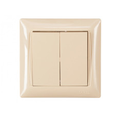 Выключатель 2-ой крем 3303 PRIMERA LUXEL