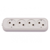 Колодка 4 гнезда без заземления BENEFICE LUXEL (7141)