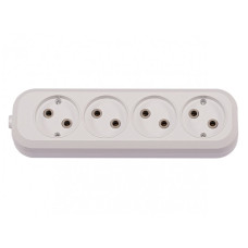 Колодка 4 гнезда без заземления BENEFICE LUXEL (7141)