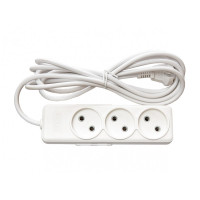 Удлинитель 3 гн 2м AURA LUXEL (7322)