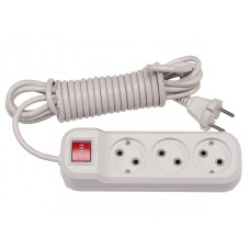 Удлинитель 3 гн 3м + выключатель BENEFICE LUXEL (7223)