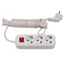 Удлинитель 3 гн 3м с/с + выключатель BENEFICE LUXEL (7233)