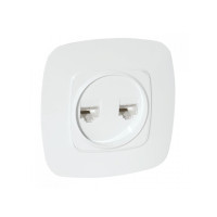 Розетка встроенная компьютерная 2-я белая ELA (112-007-0017-010) Horoz Electric