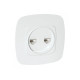 Розетка встроенная компьютерная 2-я белая ELA (112-007-0017-010) Horoz Electric