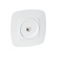 Розетка встроенная компьютерная белая ELA (112-007-0011-010) Horoz Electric