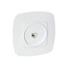 Розетка встроенная компьютерная белая ELA (112-007-0011-010) Horoz Electric