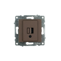 Механізм розетки USB з адаптером мока/12/120 (600-000319-245)