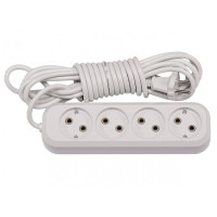 Удлинитель 4 гн 3м BENEFICE LUXEL (7143)