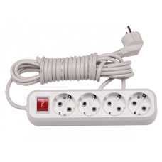 Удлинитель 4 гн 3м с/з + выключатель BENEFICE LUXEL (7253)