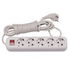 Удлинитель 5 гн 3м с/с + изм. BENEFICE LUXEL (7273)