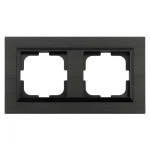 Рамка 2-а антрацит QUANTUM (405-350000-226) Horoz Electric
